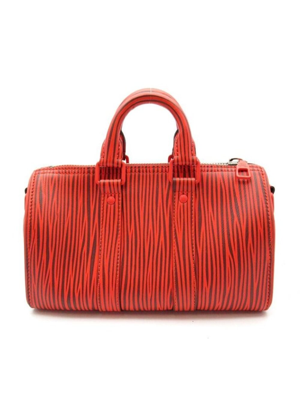 Louis Vuitton Keepall Bandouliere 25 LV Park Seo Bo Epi Handbag Rouge - Picture 4 of 8